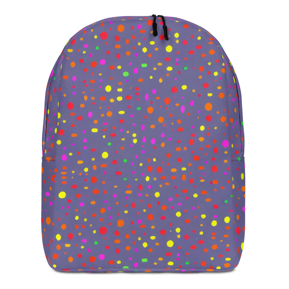Chromatic Confetti on Minimalist Backpack — Front
