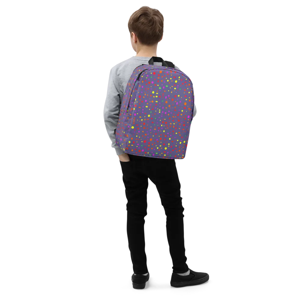 Chromatic Confetti on Minimalist Backpack — Right Front