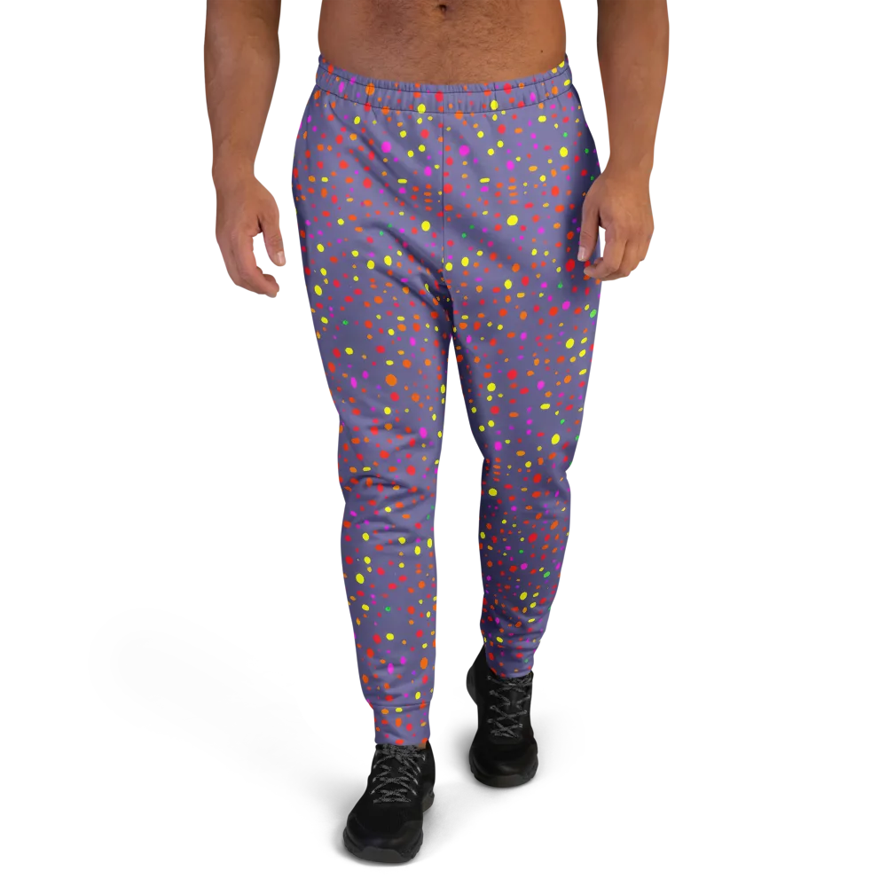 Chromatic Confetti on Men's Joggers — Front