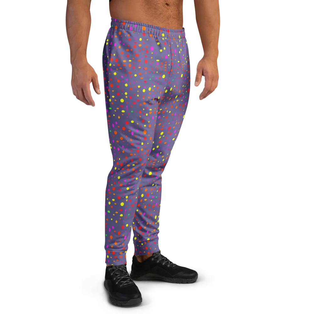 Chromatic Confetti on Men's Joggers — Right