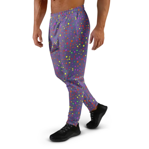 Chromatic Confetti on a Men's Joggers