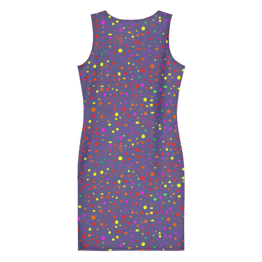 Chromatic Confetti on Bodycon Dress — Back