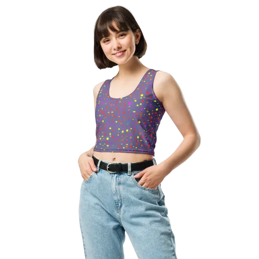 Chromatic Confetti on a Crop Top