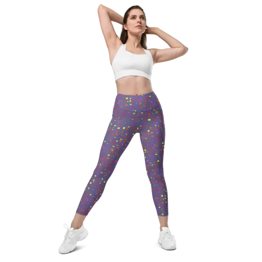 Chromatic Confetti on a Leggings with Pockets