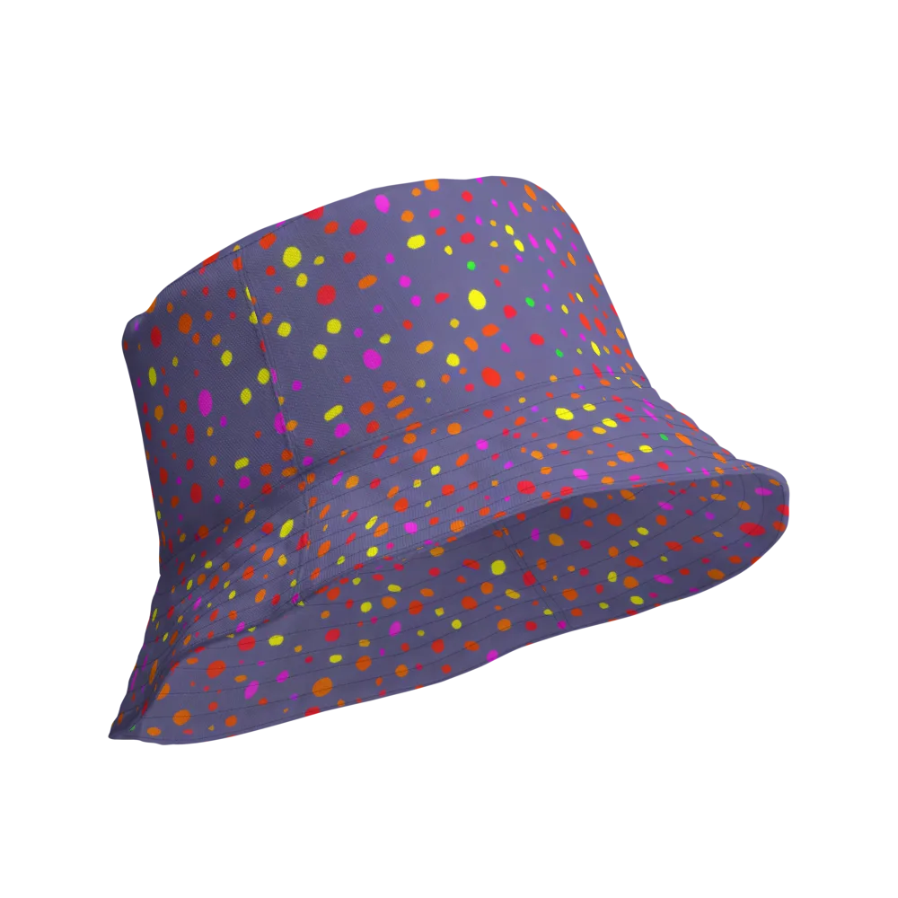 Chromatic Confetti on Reversible Bucket Hat — Product details Outside