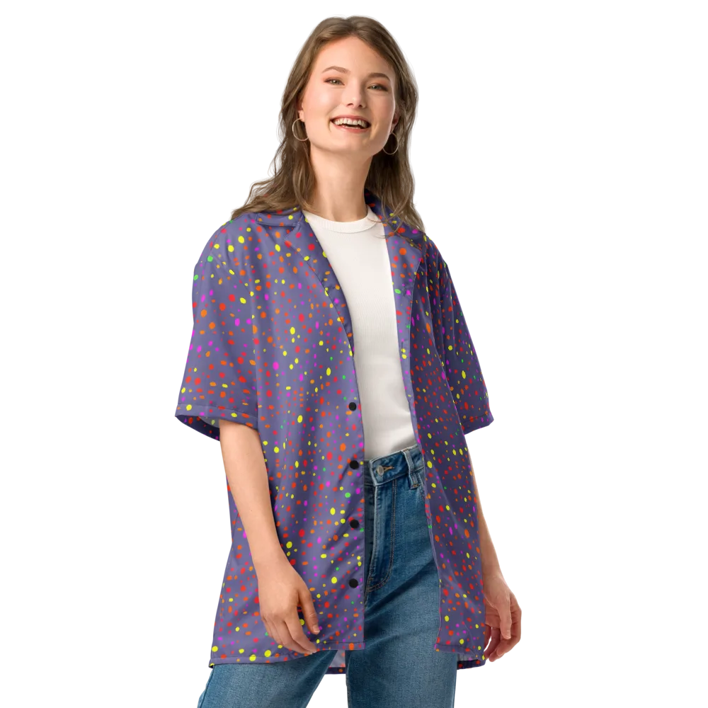Chromatic Confetti on Button Shirt — Front