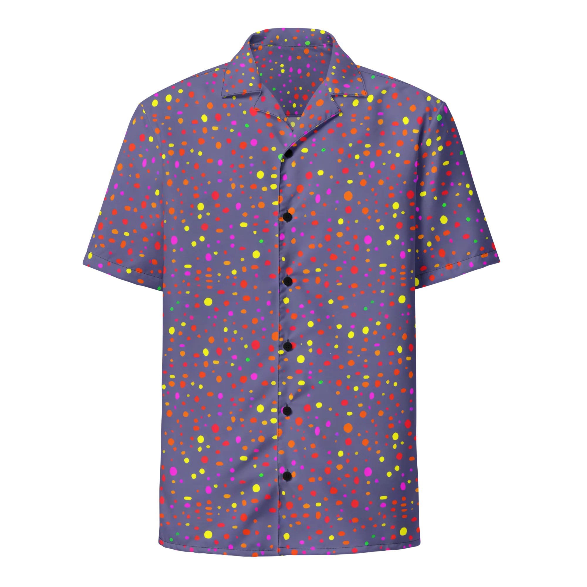 Chromatic Confetti on Button Shirt — Front