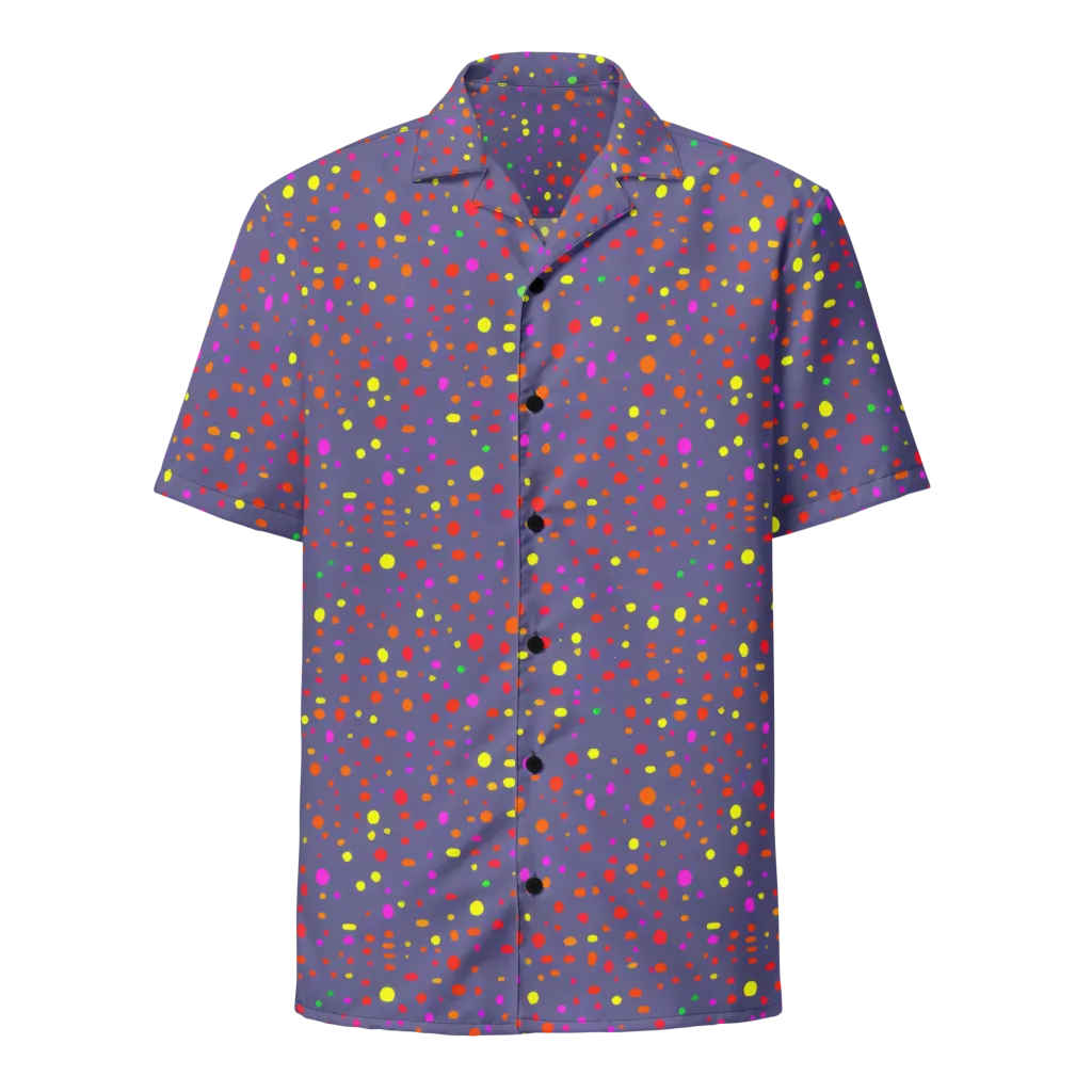 Chromatic Confetti on Button Shirt — Front
