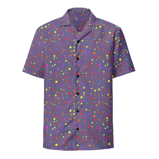 Chromatic Confetti on a Button Shirt