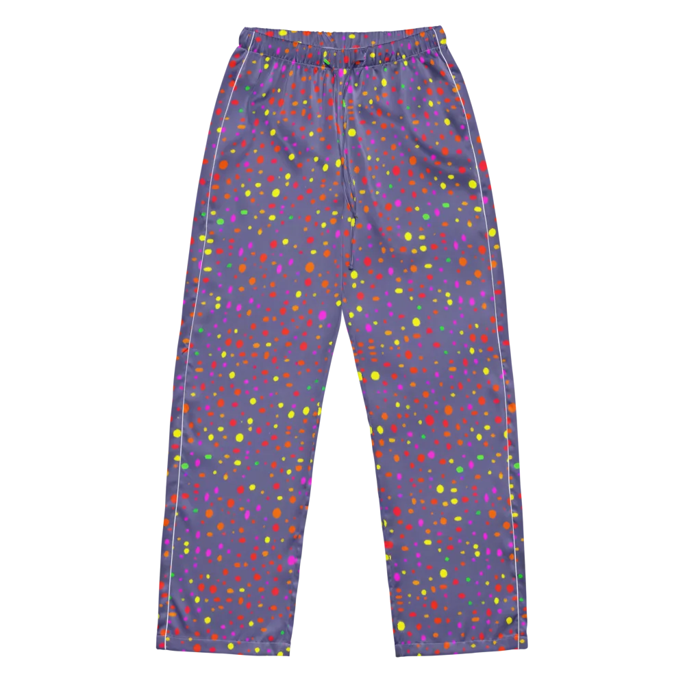 Chromatic Confetti on Women's Pajama Pants — Front