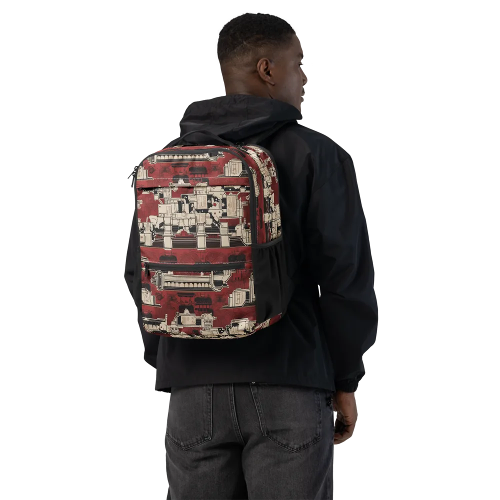 Clockwork Cabaret on Utility Backpack — Back