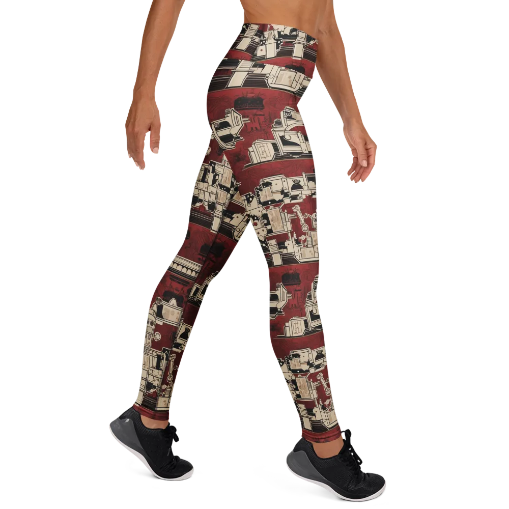Clockwork Cabaret on Yoga Leggings — Right
