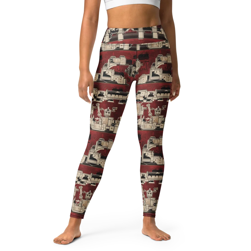 Clockwork Cabaret on Yoga Leggings — Front