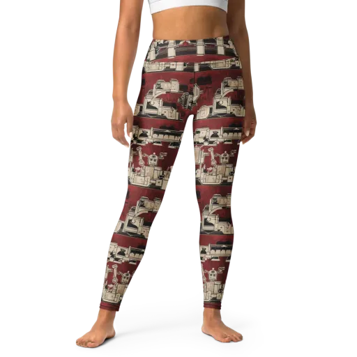 Clockwork Cabaret on a Yoga Leggings