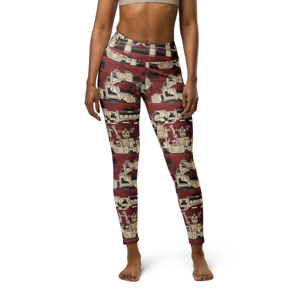 Clockwork Cabaret on Yoga Leggings — Front