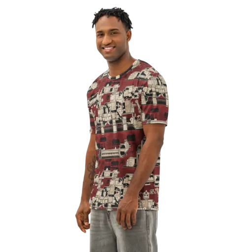 Clockwork Cabaret on a Men's Cotton Crew Neck T-Shirt