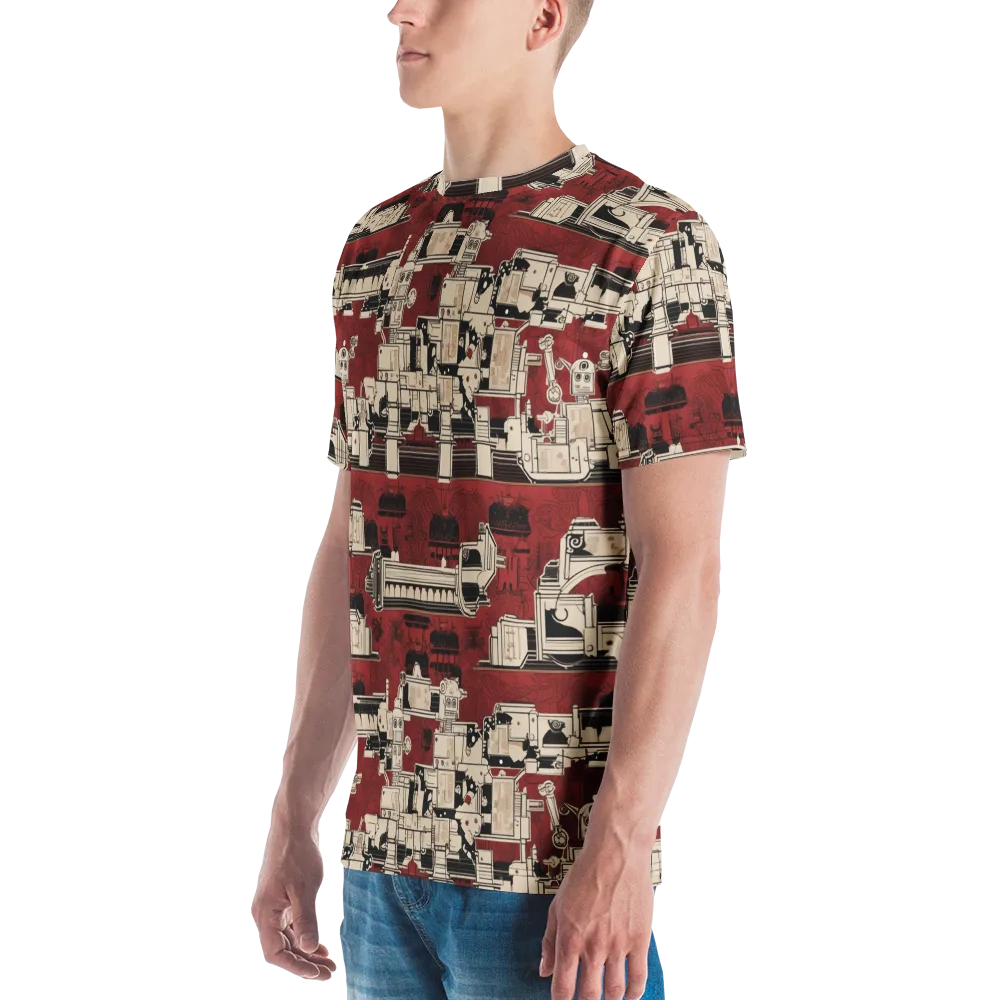 Clockwork Cabaret on Men's Crew Neck T-Shirt — Left