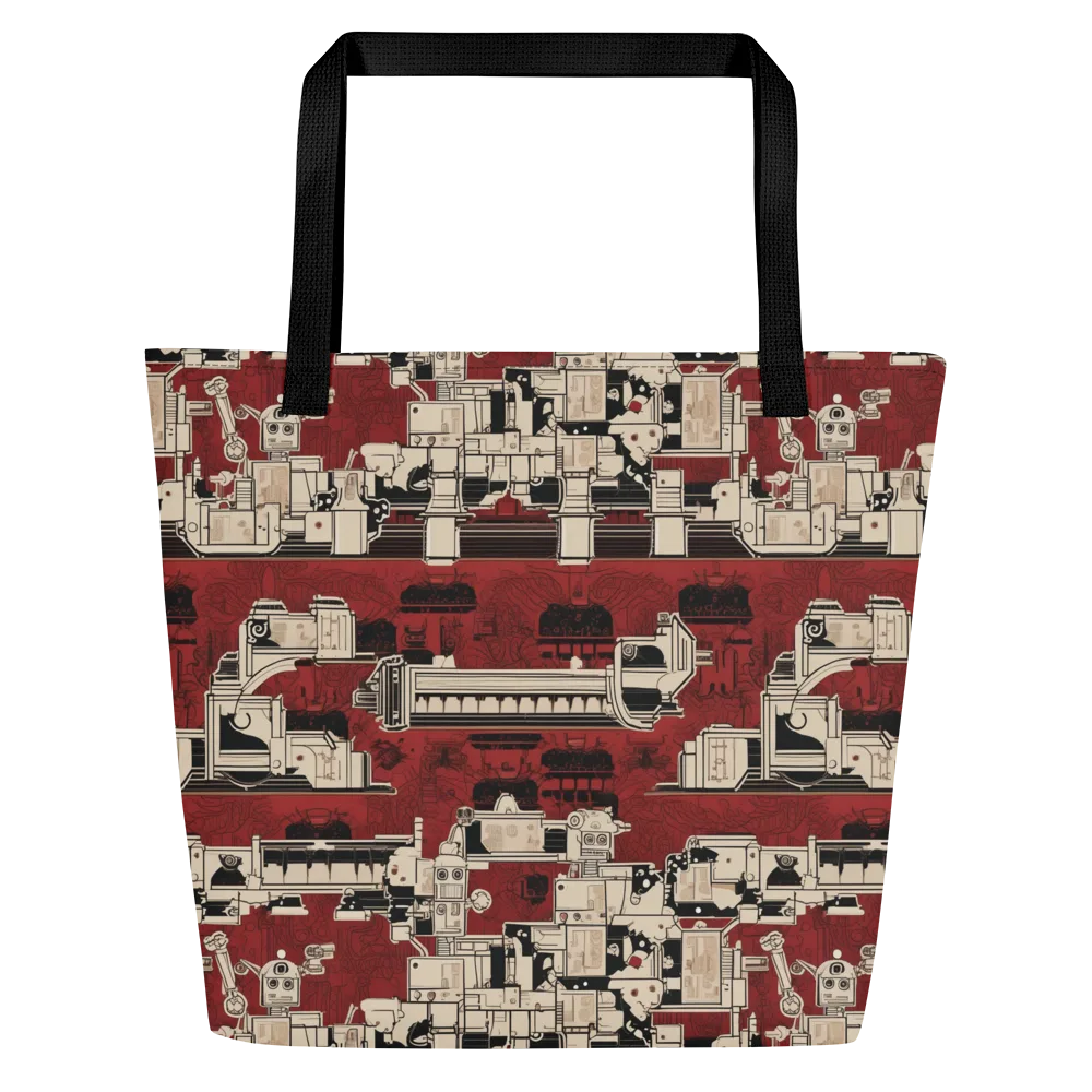 Clockwork Cabaret on Large Tote Bag W/ Pocket — Front