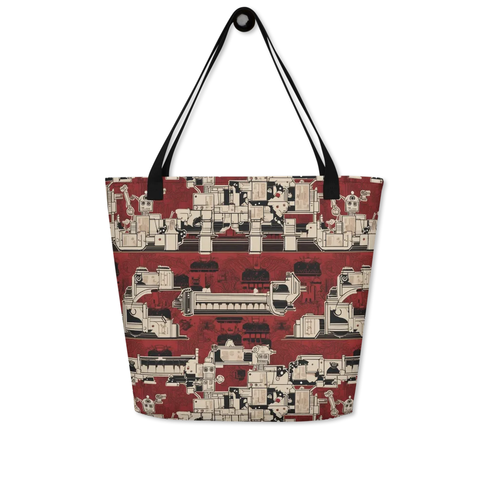 Clockwork Cabaret on Large Tote Bag W/ Pocket — Front
