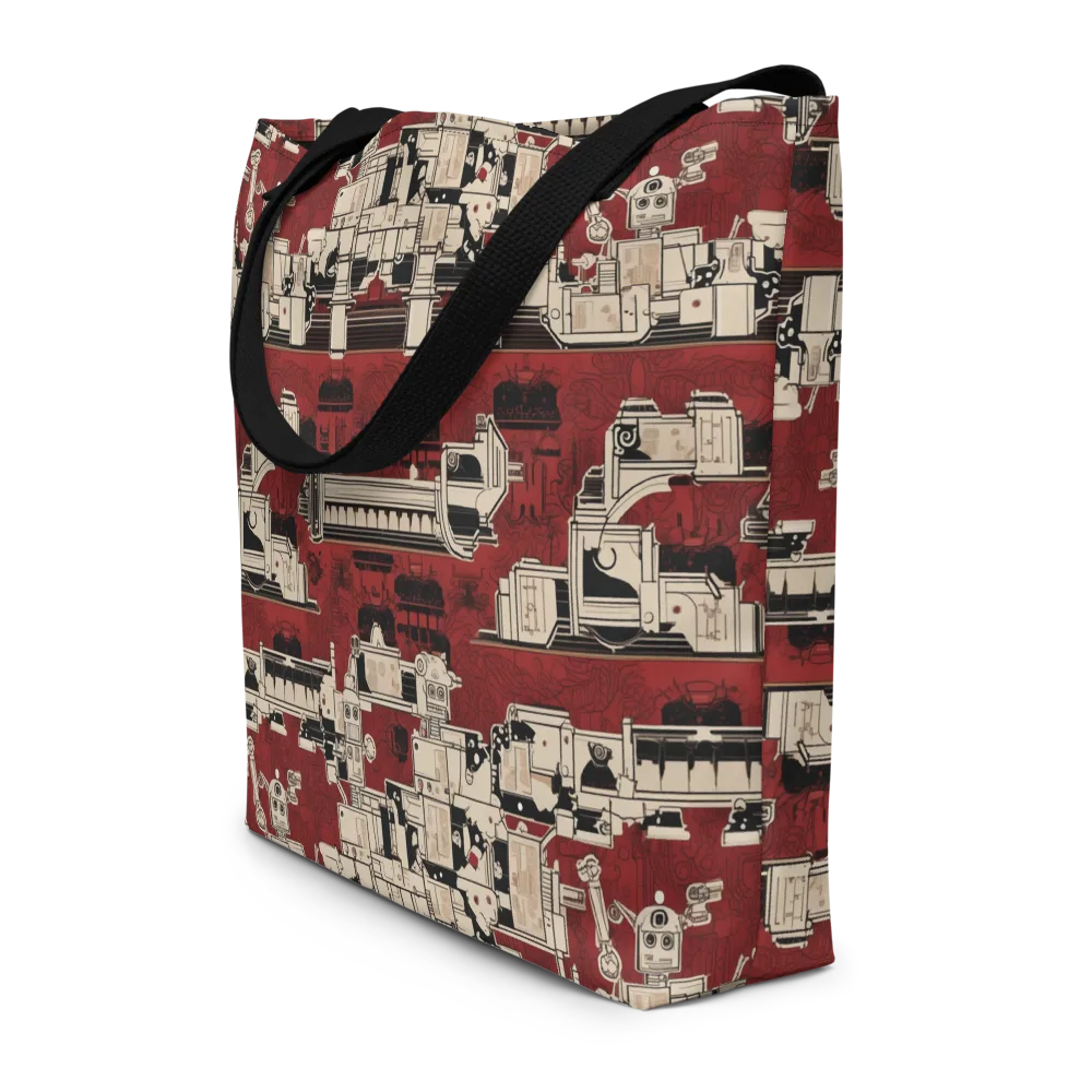 Clockwork Cabaret on Large Tote Bag W/ Pocket — Front