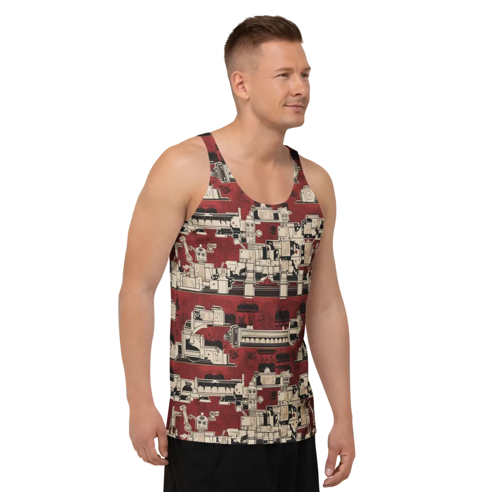 Clockwork Cabaret on Men's Tank Top — Right Front