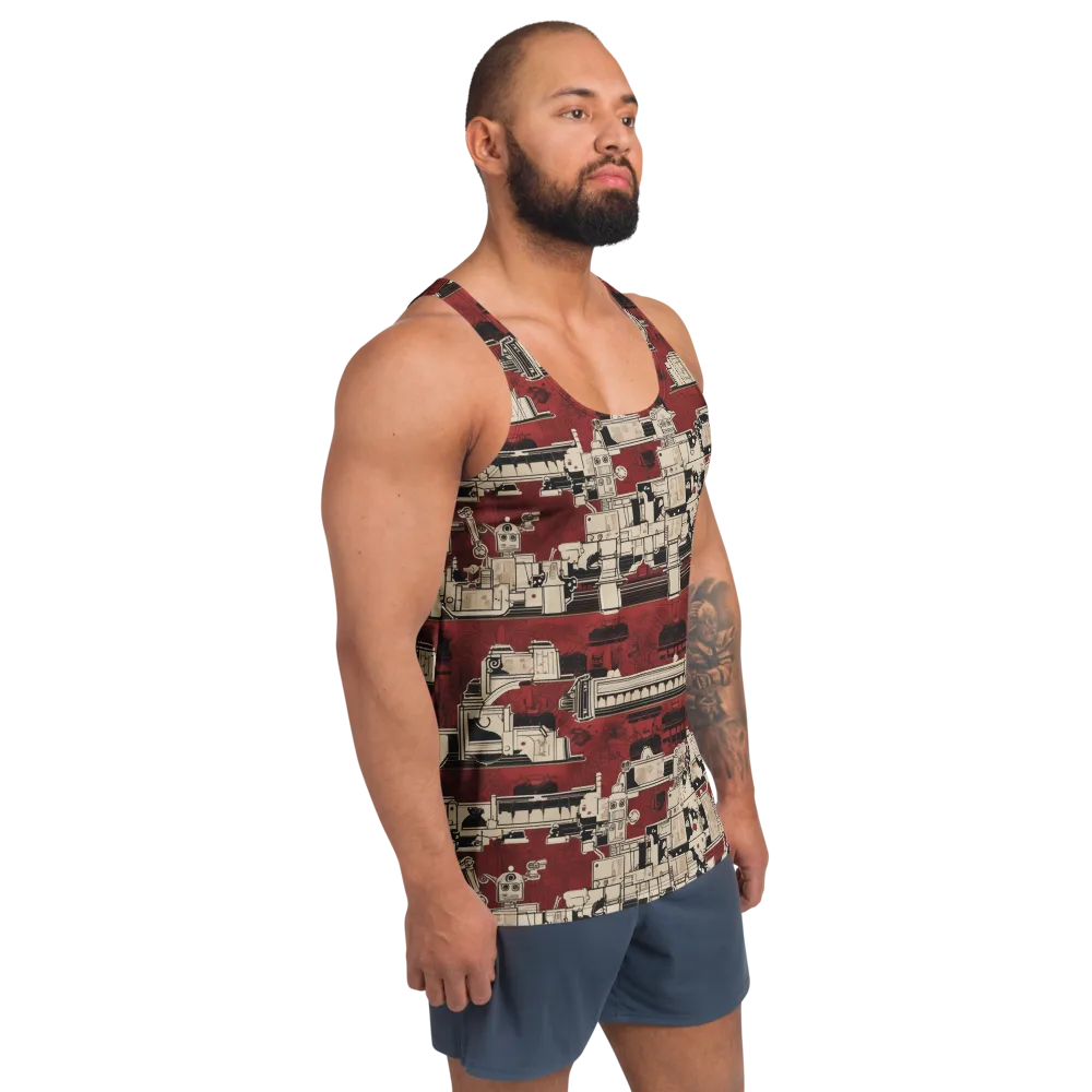 Clockwork Cabaret on Men's Tank Top — Right Front
