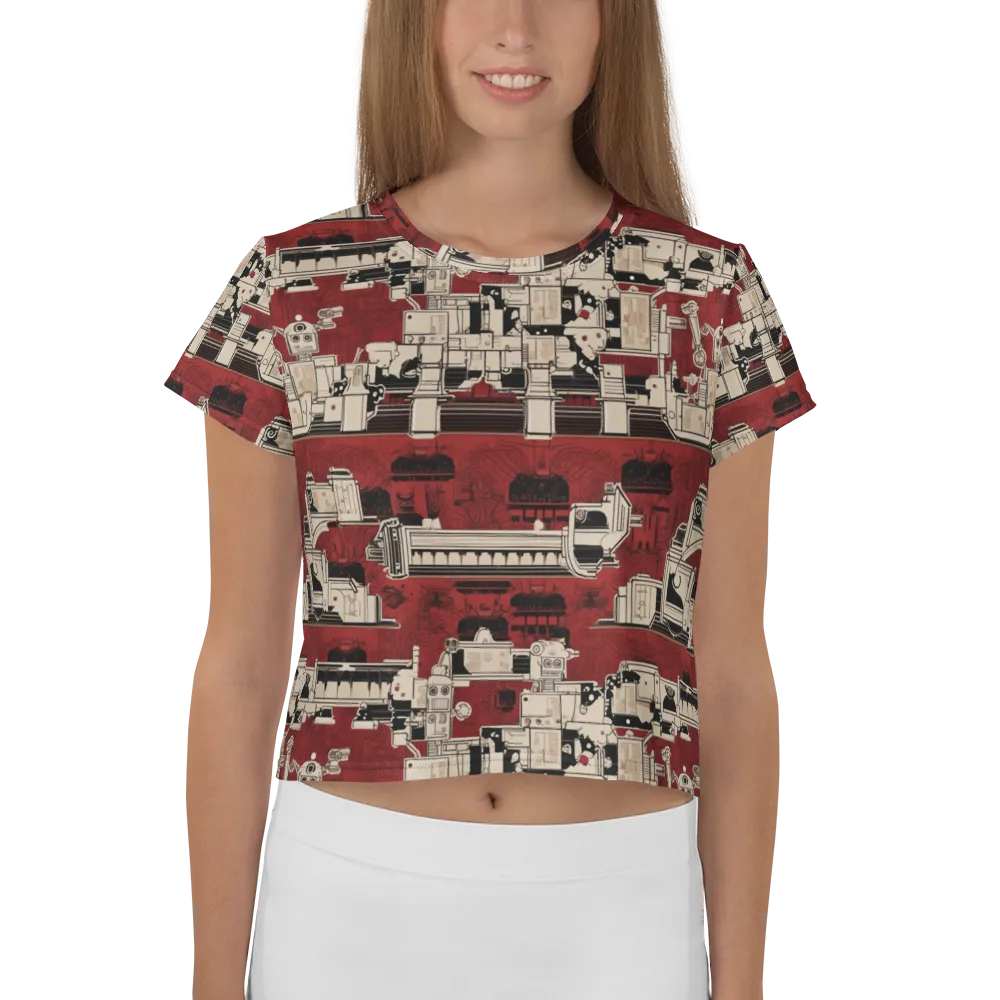 Clockwork Cabaret on Crop Tee — Front