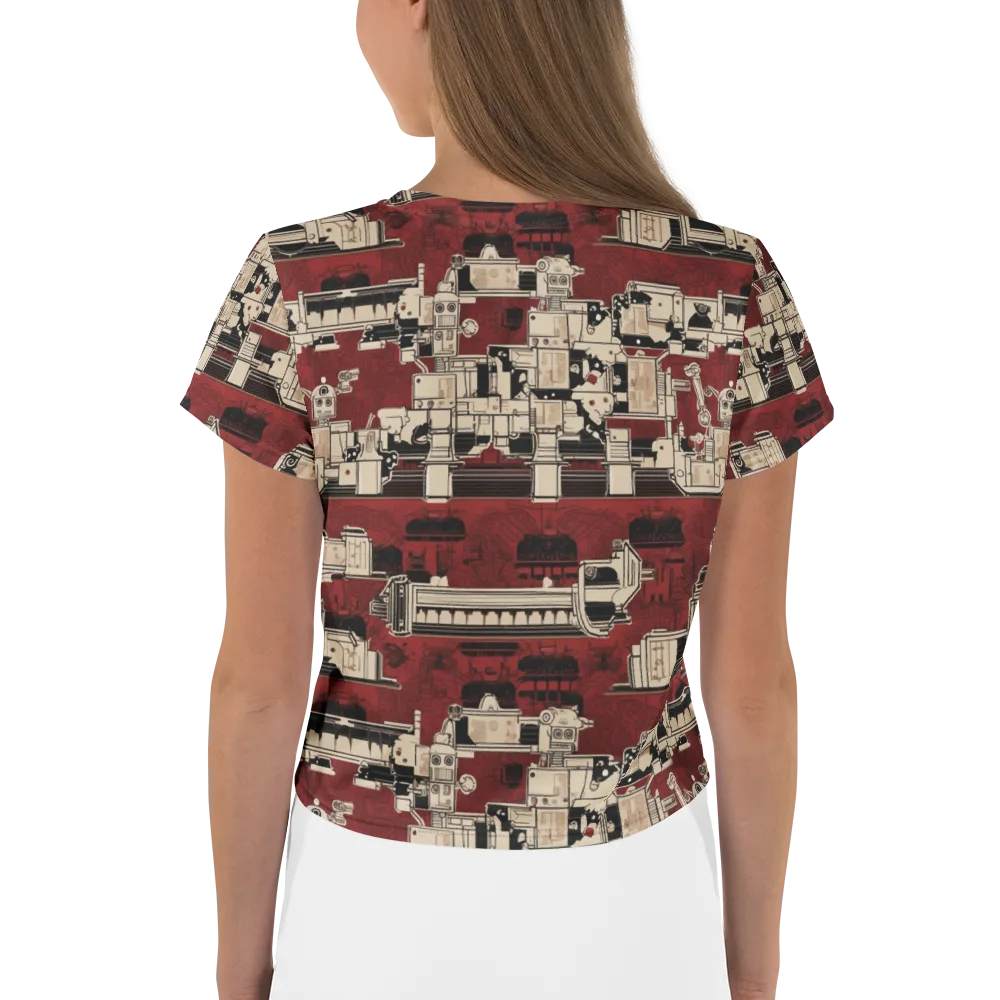 Clockwork Cabaret on Crop Tee — Back