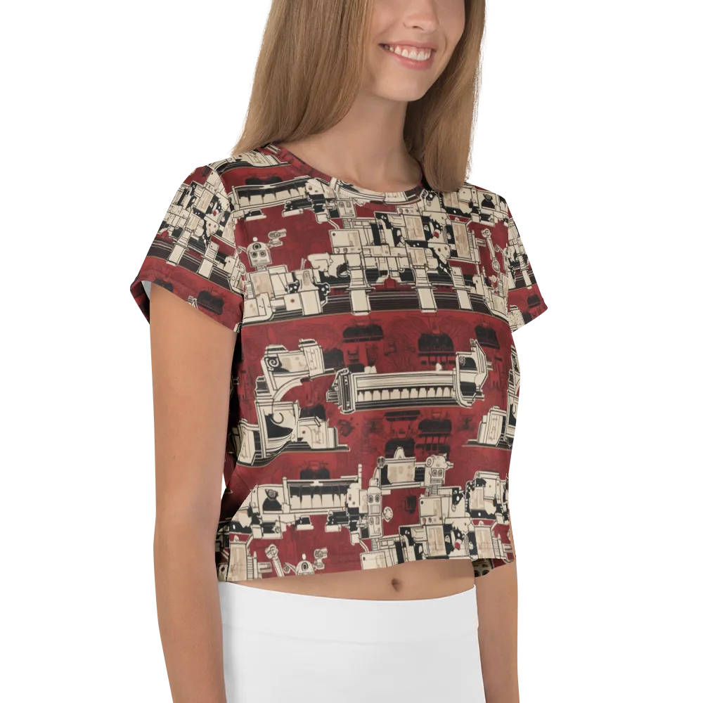 Clockwork Cabaret on Crop Tee — Right