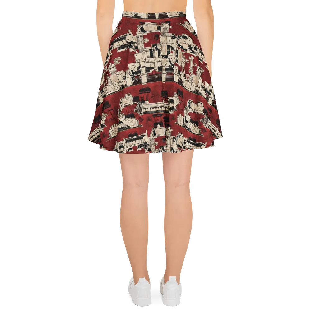 Clockwork Cabaret on Skater Skirt — Back