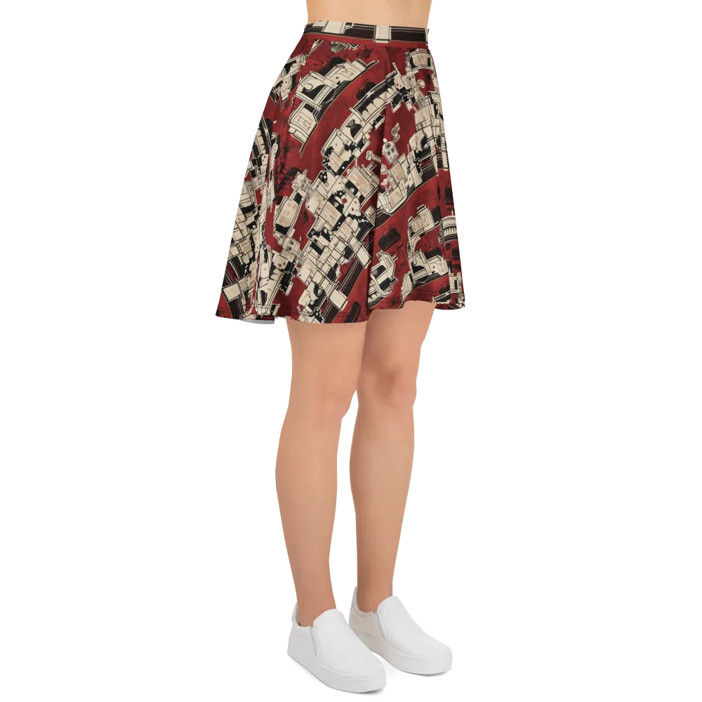 Clockwork Cabaret on Skater Skirt — Right