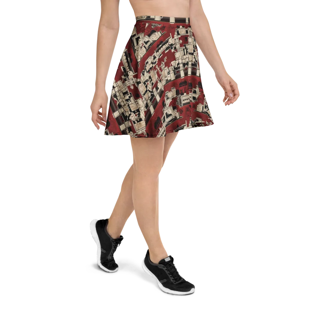 Clockwork Cabaret on Skater Skirt — Right