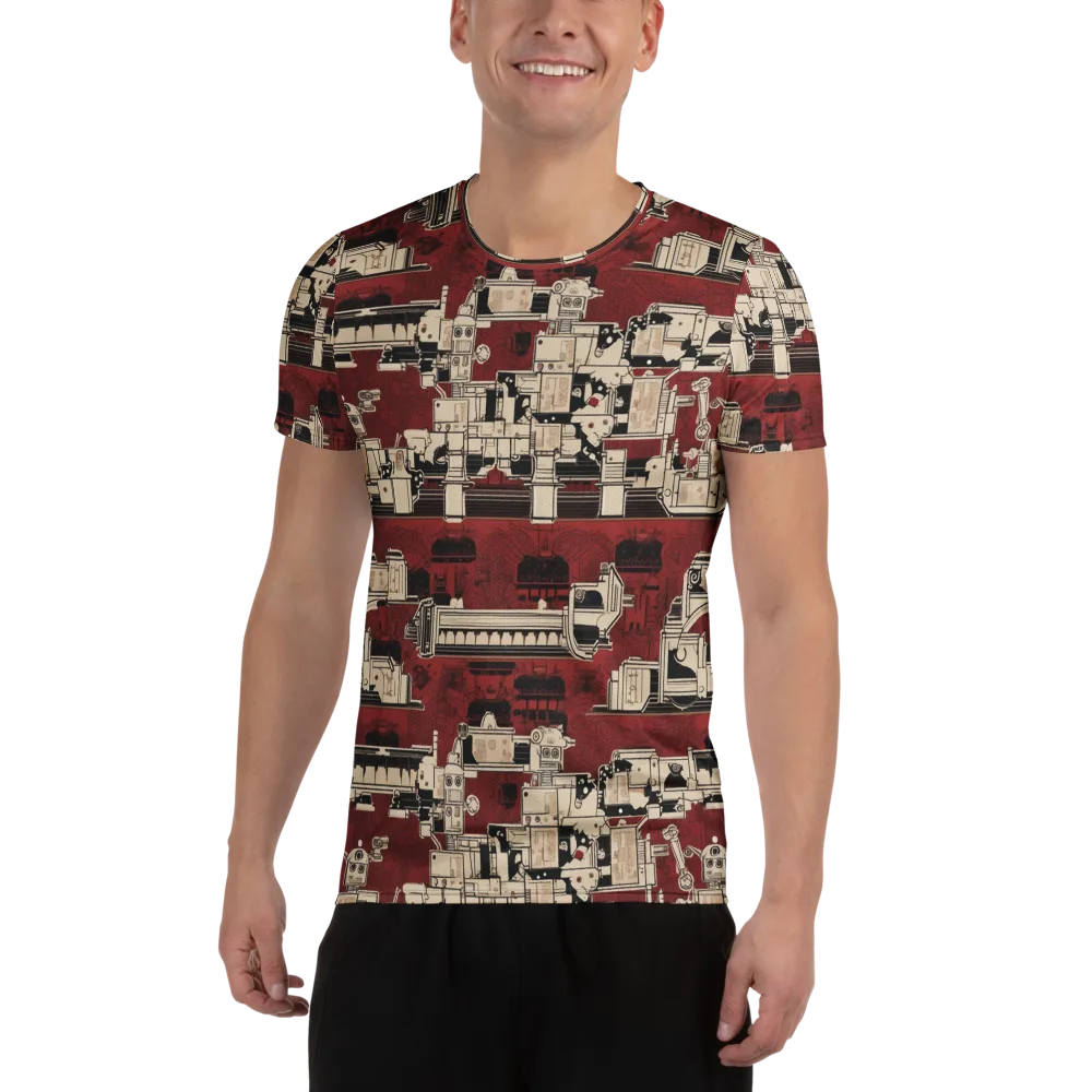 Clockwork Cabaret on Men's Athletic T-Shirt — Front