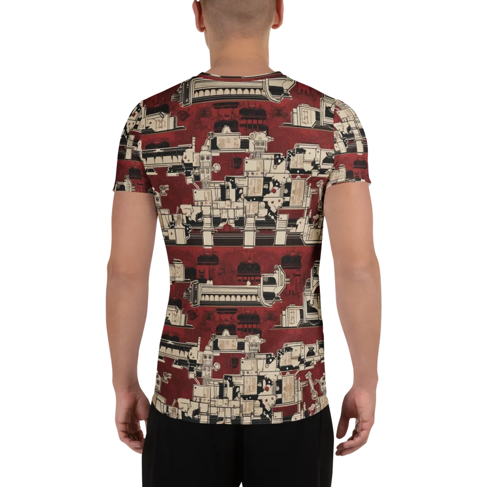 Clockwork Cabaret on Men's Athletic T-Shirt — Back