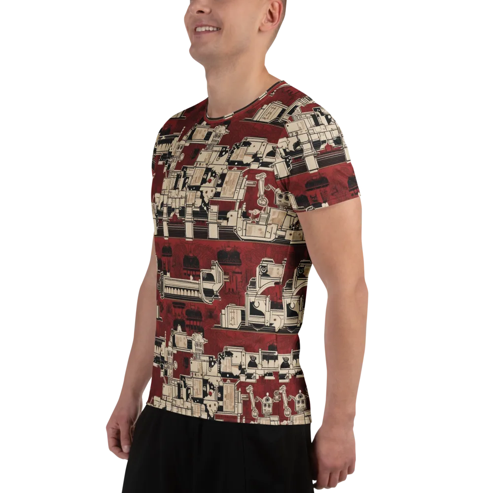 Clockwork Cabaret on Men's Athletic T-Shirt — Left