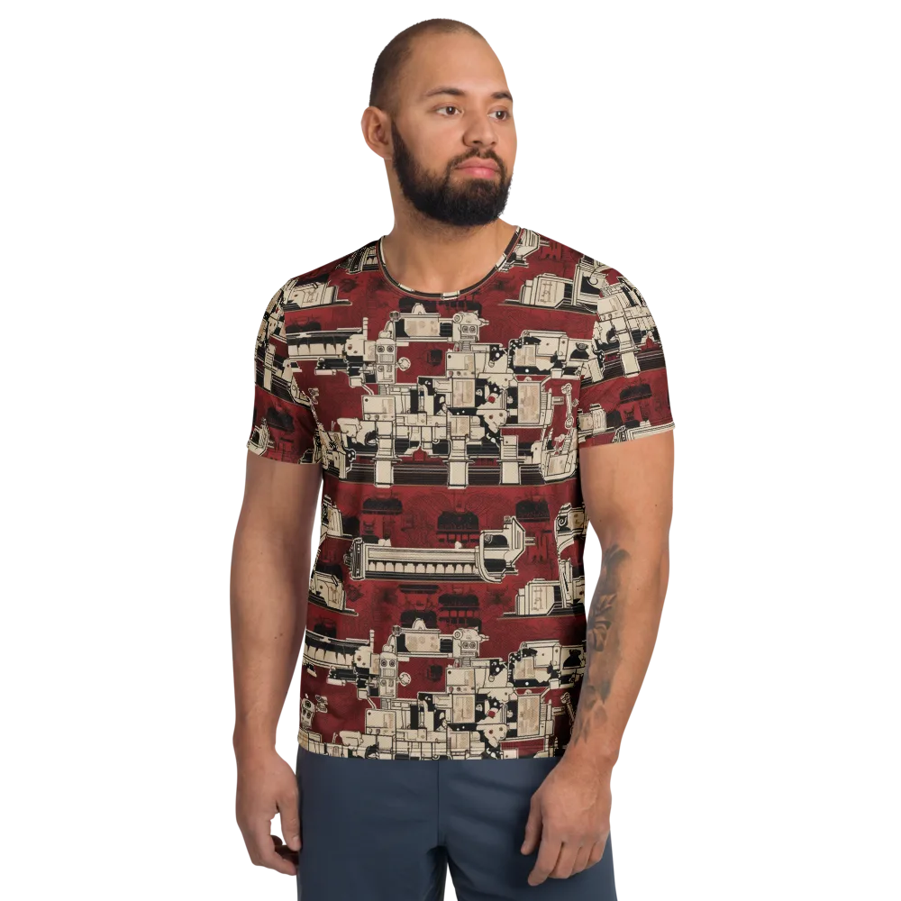 Clockwork Cabaret on Men's Athletic T-Shirt — Front