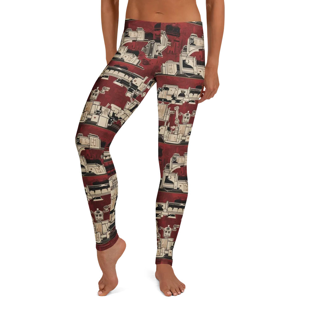 Clockwork Cabaret on Leggings — Front
