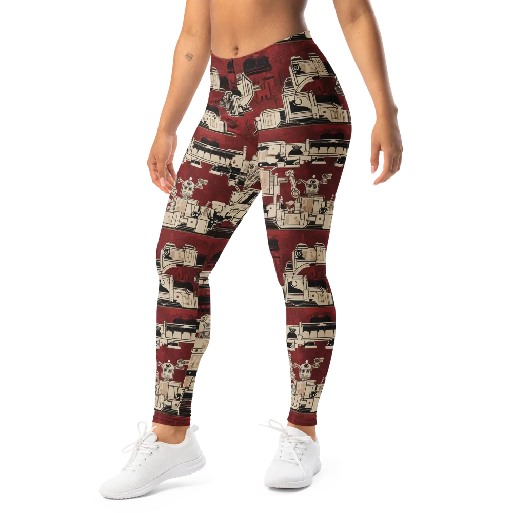 Clockwork Cabaret on Leggings — Left Front