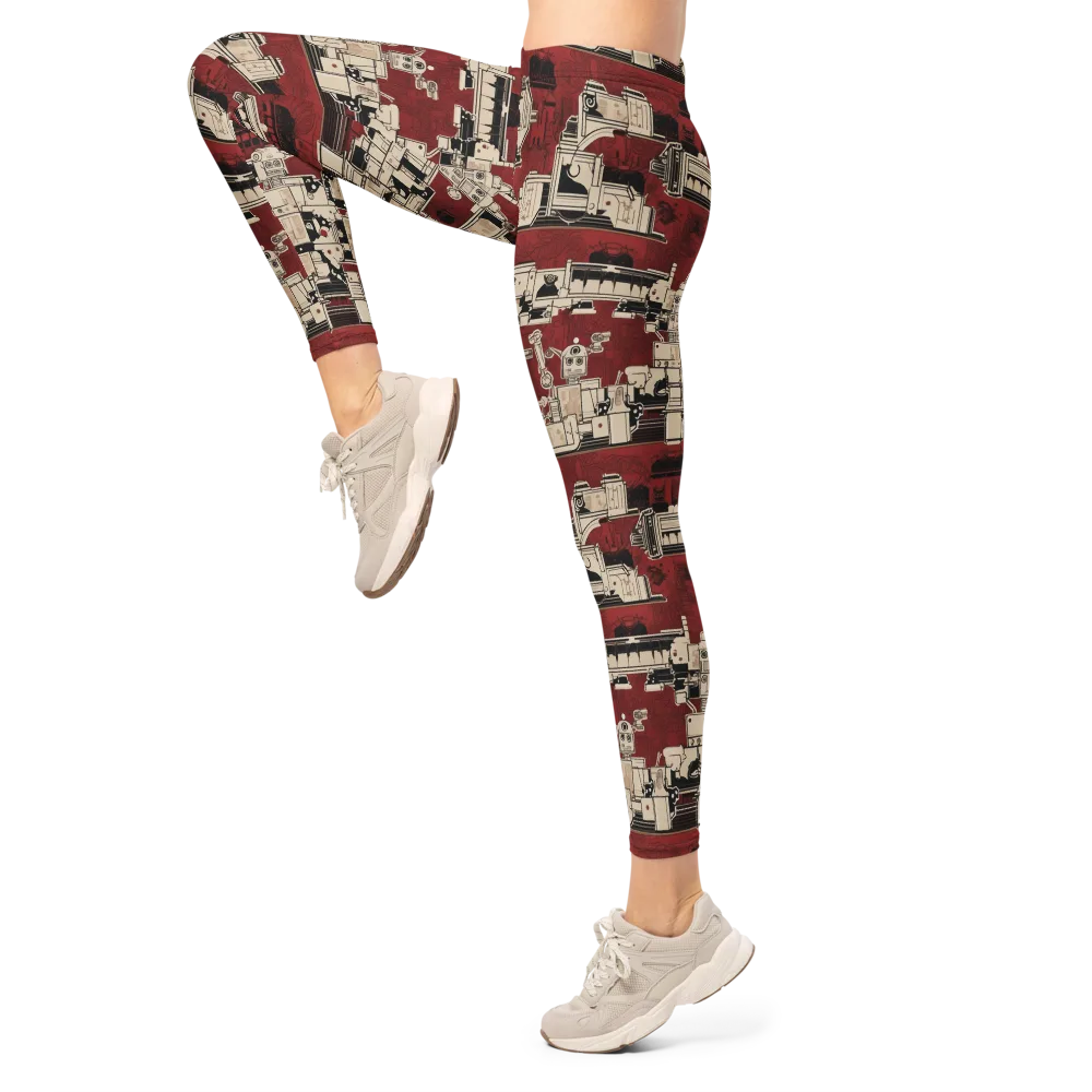 Clockwork Cabaret on Leggings — Left