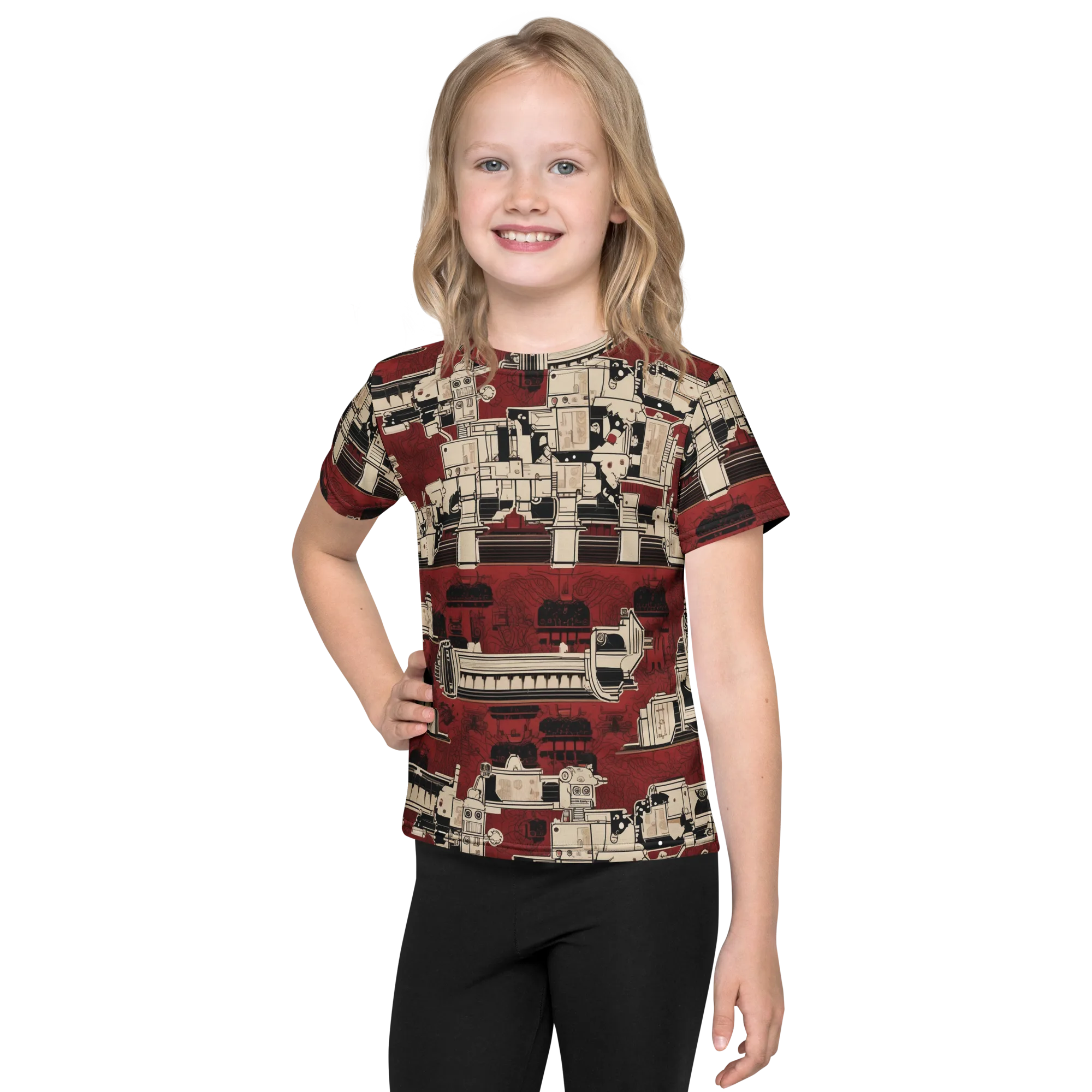 Clockwork Cabaret on Kids Crew Neck T-Shirt — Front