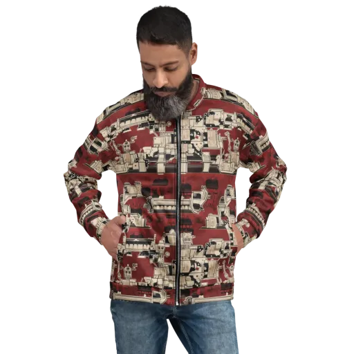 Clockwork Cabaret on a Bomber Jacket