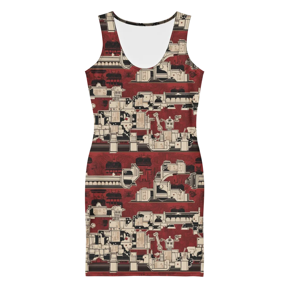 Clockwork Cabaret on Bodycon Dress — Front