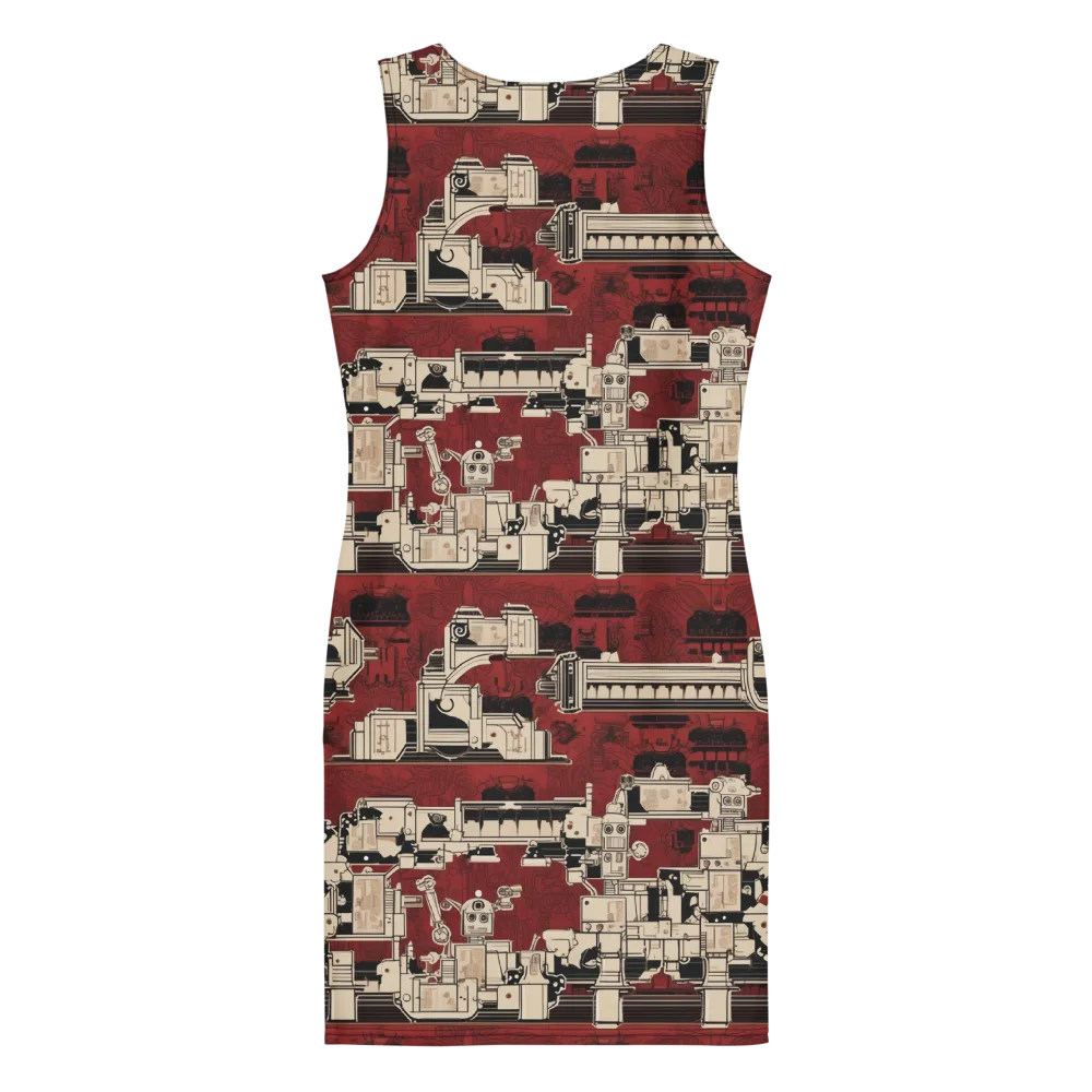 Clockwork Cabaret on Bodycon Dress — Back