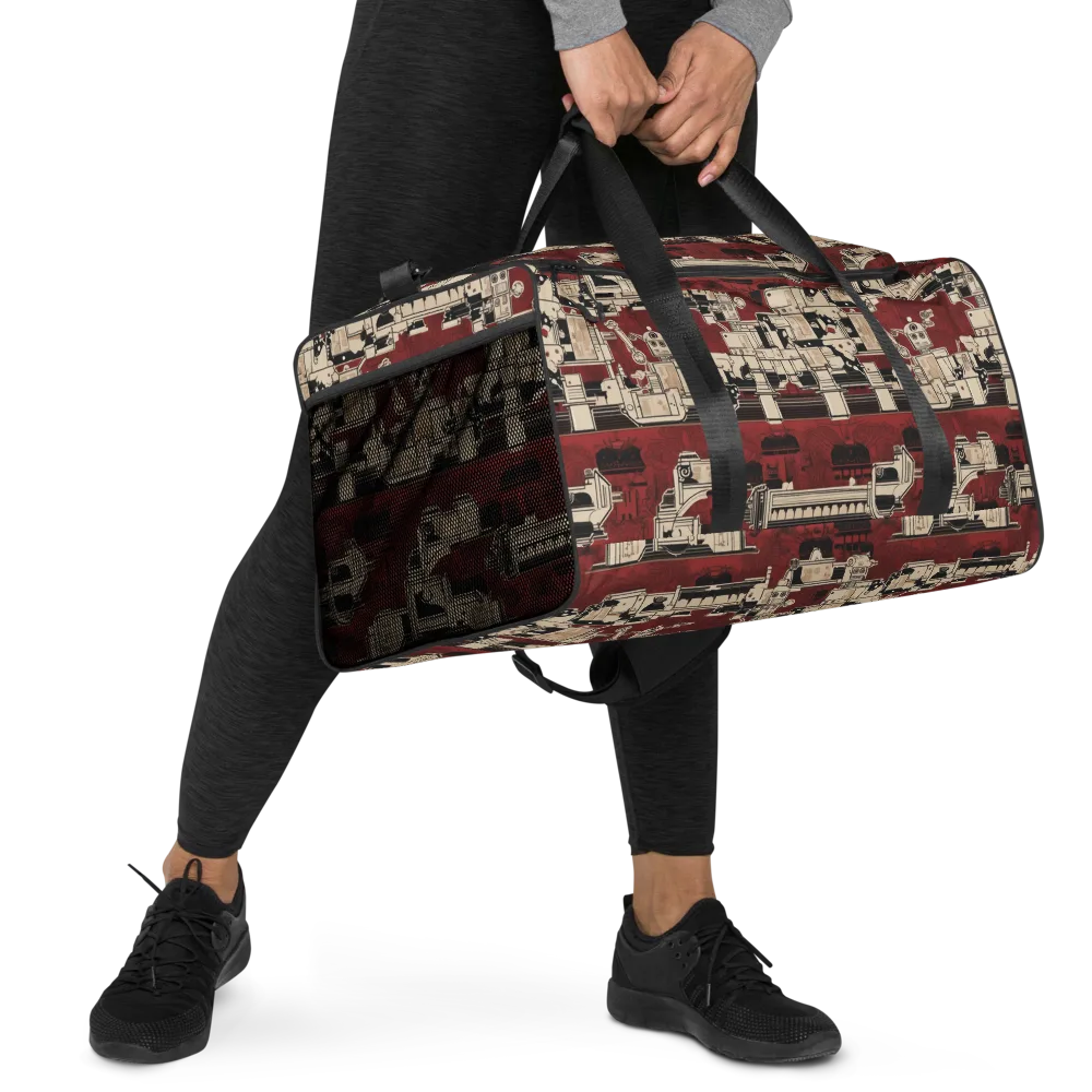 Clockwork Cabaret on Duffle Bag — Right Front