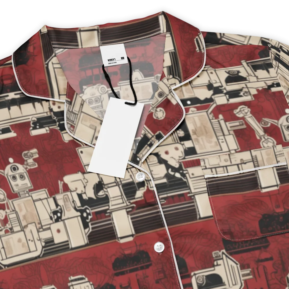 Clockwork Cabaret on Women's Short Sleeve Pajama Top — Product details
