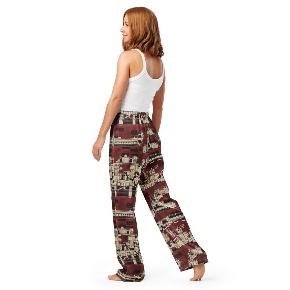 Clockwork Cabaret on Women's Pajama Pants — Back