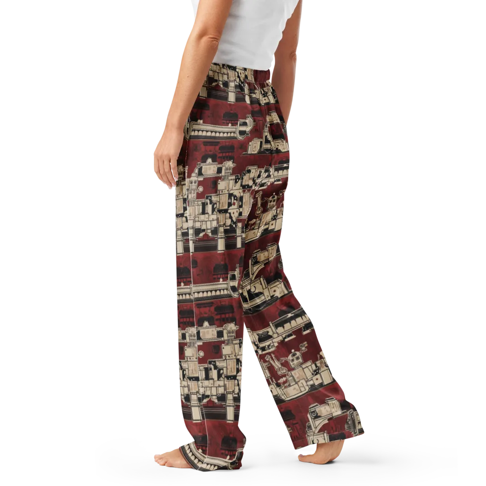 Clockwork Cabaret on Women's Pajama Pants — Left