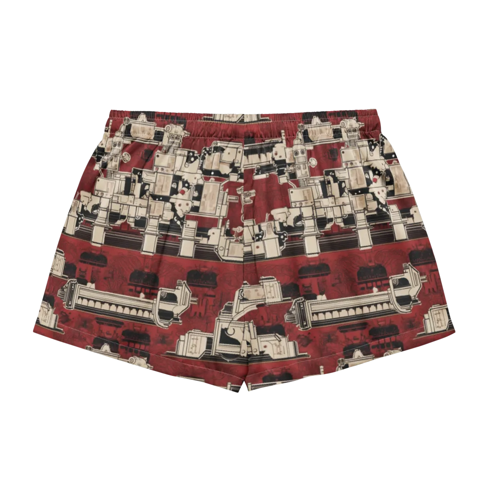 Clockwork Cabaret on Women's Pajama Shorts — Back
