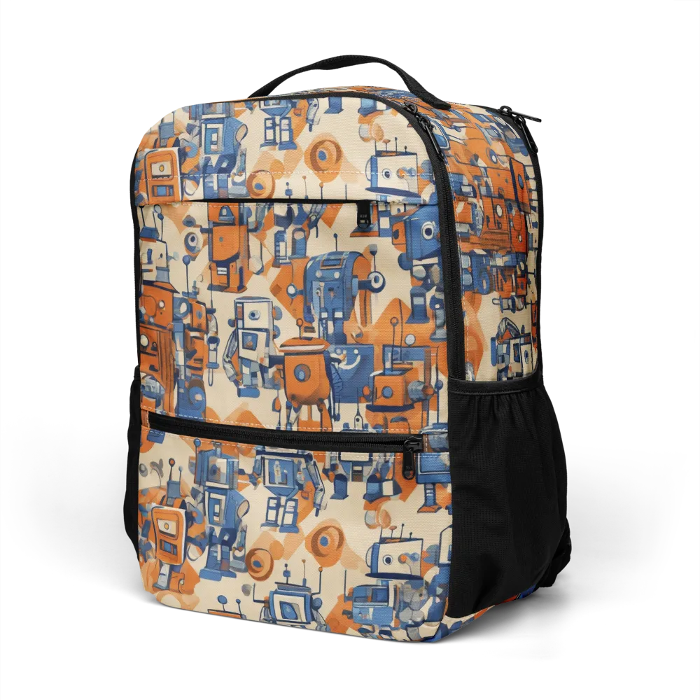 Clockwork Tangerine on Utility Backpack — Left Front