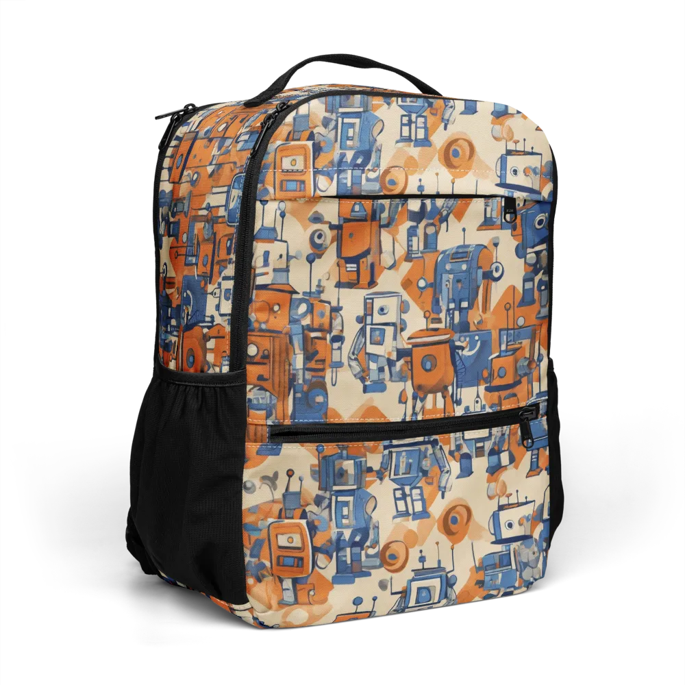 Clockwork Tangerine on Utility Backpack — Right Front